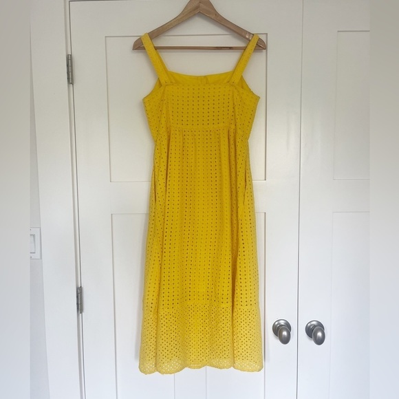 J. Crew Classic button-front midi sundress in embroidered eyelet - Picture 9 of 15